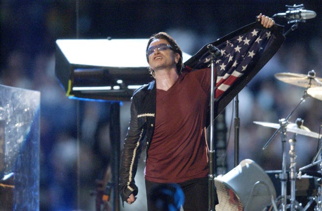 Led by Bono, Irish rock band U2 has been around since 1976, when its members were still teenagers in school.

They've released 14 studio albums and are one of the best-selling musical acts of all time. They've also won 22 Grammys and frequently speak out about human rights issues.